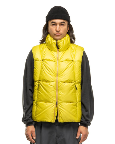 Goldwin 0 Three-Dimensional Down Vest Sulfur Yellow, Outerwear
