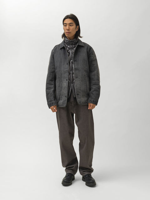 HAVEN Graft Coat - Suvin Cotton Denim Light Wash Black, Denim Jackets