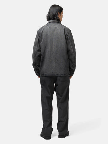 HAVEN Graft Coat - Suvin Cotton Denim Light Wash Black, Denim Jackets