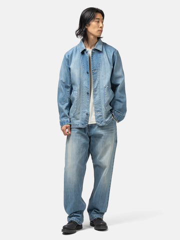 HAVEN Graft Coat - Suvin Cotton Denim Light Wash Indigo, Denim Jackets