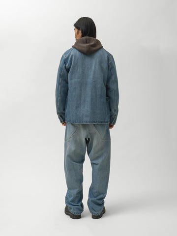 HAVEN Graft Coat - Suvin Cotton Denim Light Wash Indigo, Denim Jackets
