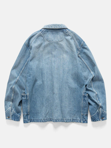 HAVEN Graft Coat - Suvin Cotton Denim Light Wash Indigo, Denim Jackets