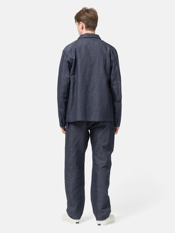 HAVEN Graft Coat Cotton Linen Denim Indigo, Jackets