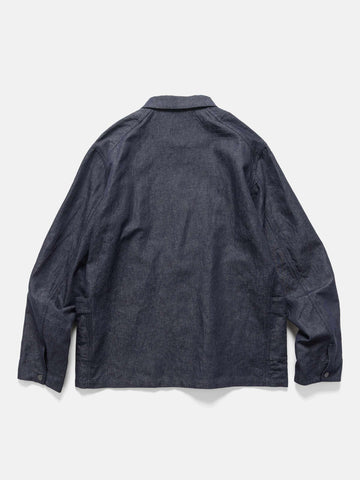 HAVEN Graft Coat Cotton Linen Denim Indigo, Jackets