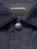 HAVEN Graft Coat Cotton Linen Denim Indigo, Jackets