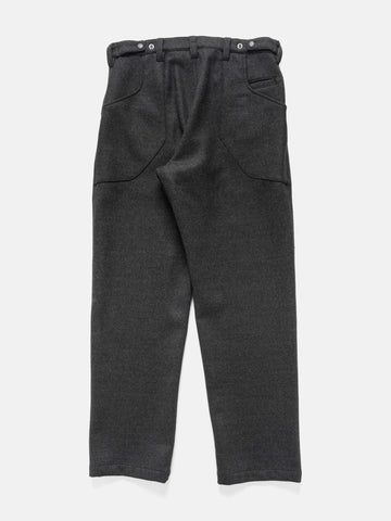 HAVEN Graft Pant - Loro Piana Zelander® Merino Wool Charcoal, Trousers