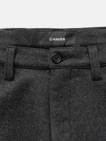 HAVEN Graft Pant - Loro Piana Zelander® Merino Wool Charcoal, Trousers