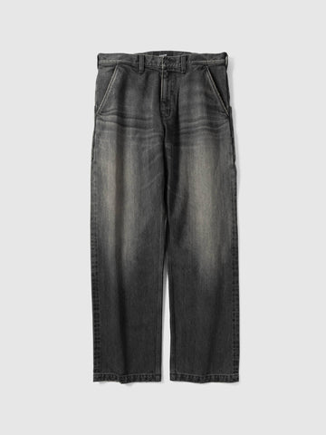 HAVEN Graft Pant - Suvin Cotton Denim Light Wash Black, Pants