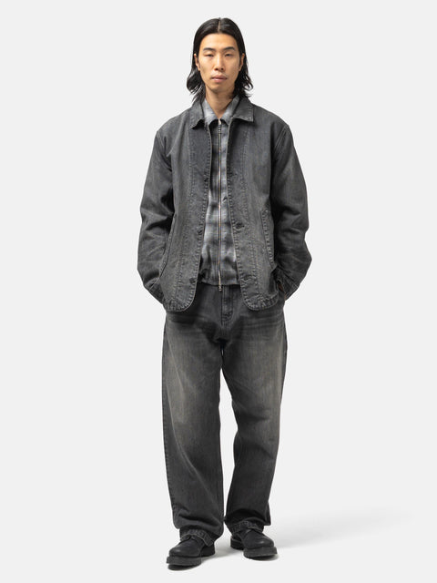 HAVEN Graft Pant - Suvin Cotton Denim Light Wash Black, Pants