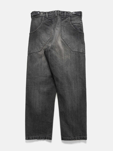 HAVEN Graft Pant - Suvin Cotton Denim Light Wash Black, Pants