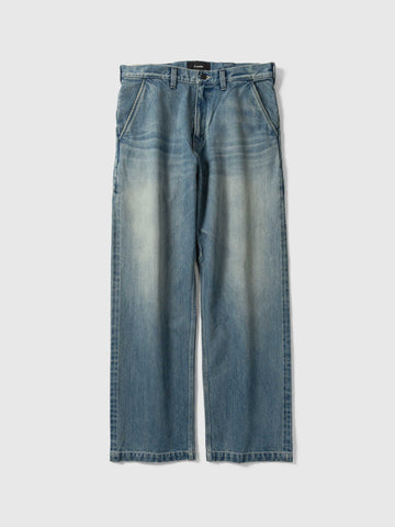 HAVEN Graft Pant - Suvin Cotton Denim Light Wash Indigo, Pants