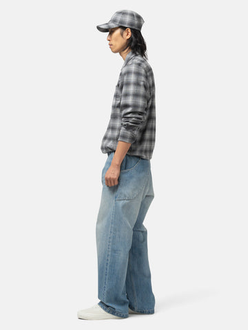 HAVEN Graft Pant - Suvin Cotton Denim Light Wash Indigo, Pants