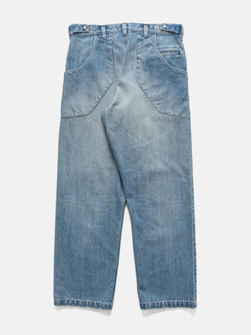 HAVEN Graft Pant - Suvin Cotton Denim Light Wash Indigo, Pants