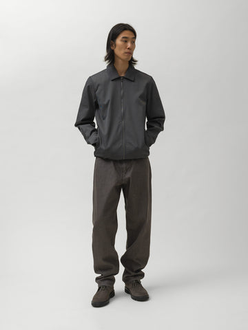 HAVEN Guide Shirt - Super 100 Wool Gabardine Charcoal, Shirts