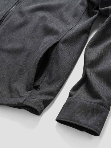 HAVEN Guide Shirt - Super 100 Wool Gabardine Charcoal, Shirts