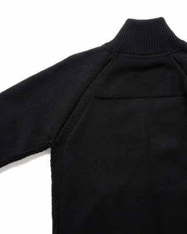 HAVEN Harbour Zip Sweater - Cotton Cashmere Knit Black, Sweaters