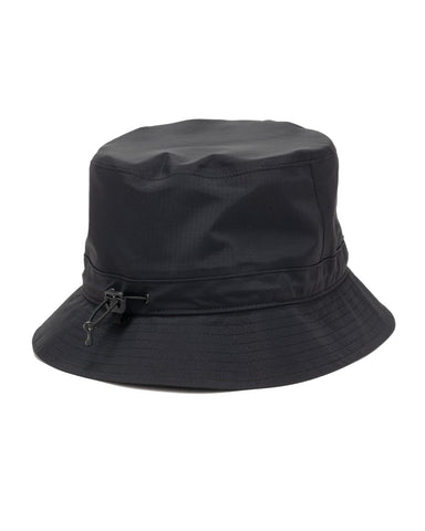 HAVEN Horizon Bucket Hat - GORE-TEX 3L Nylon Ripstop Black, Headwear