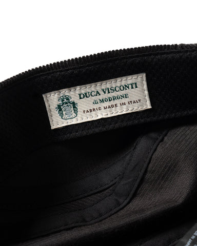 HAVEN Ozone Cap - Duca Visconti Cotton Corduroy Black, Headwear