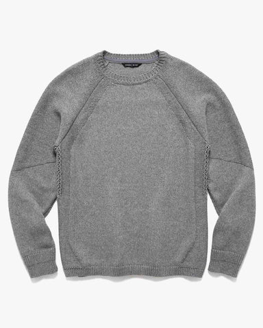 HAVEN Harbour Sweater - Cotton Cashmere Knit Heather Grey, Sweaters