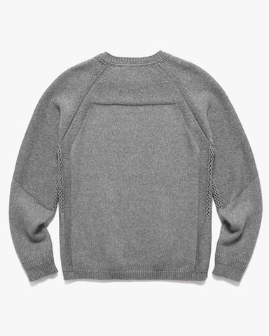 HAVEN Harbour Sweater - Cotton Cashmere Knit Heather Grey, Sweaters