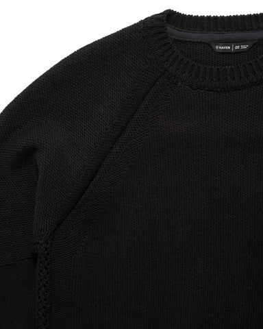 HAVEN Harbour Sweater - Cotton Cashmere Knit Black, Sweaters