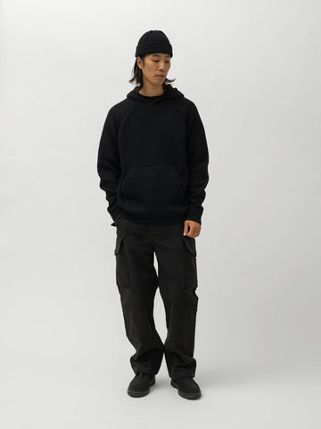 HAVEN Highland Hoodie - Merino Wool Cashmere Black, Hoodies