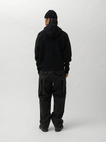 HAVEN Highland Hoodie - Merino Wool Cashmere Black, Hoodies