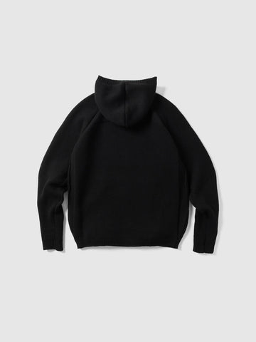 HAVEN Highland Hoodie - Merino Wool Cashmere Black, Hoodies