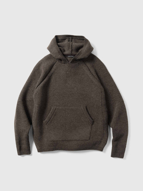 HAVEN Highland Hoodie - Merino Wool Cashmere Brown, Hoodies