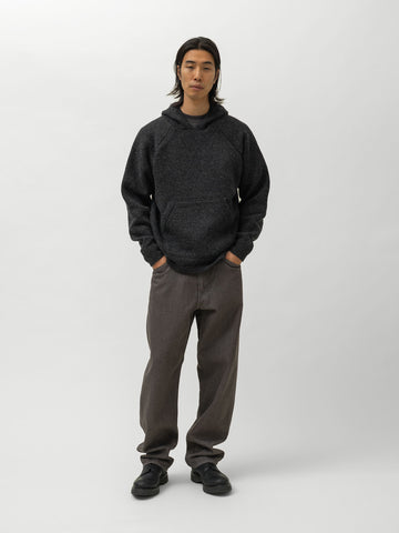 HAVEN Highland Hoodie - Merino Wool Cashmere Charcoal, Hoodies