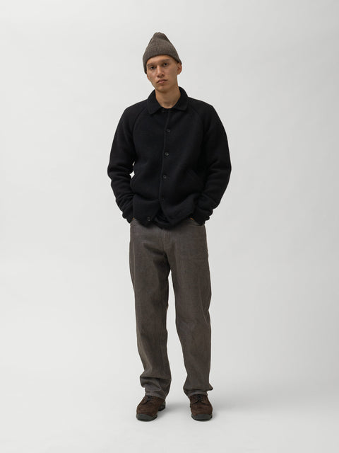 HAVEN Highland Knit Shirt - Merino Wool Cashmere Black, Sweaters