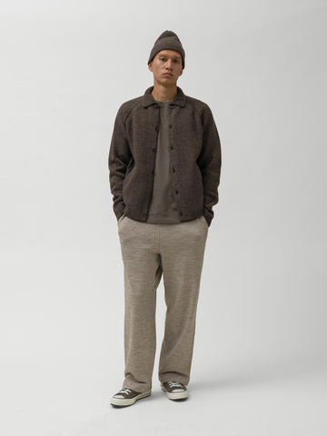 HAVEN Highland Knit Shirt - Merino Wool Cashmere Brown, Sweaters