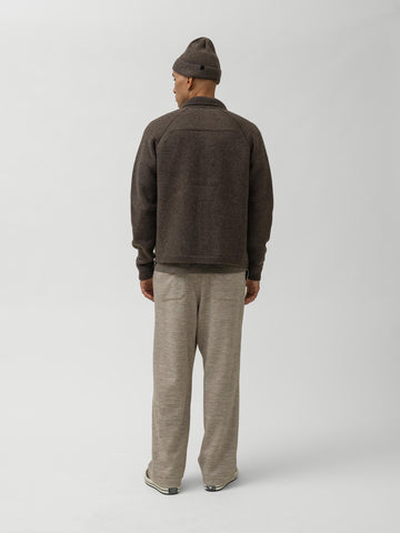HAVEN Highland Knit Shirt - Merino Wool Cashmere Brown, Sweaters