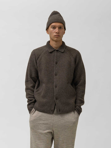 HAVEN Highland Knit Shirt - Merino Wool Cashmere Brown, Sweaters