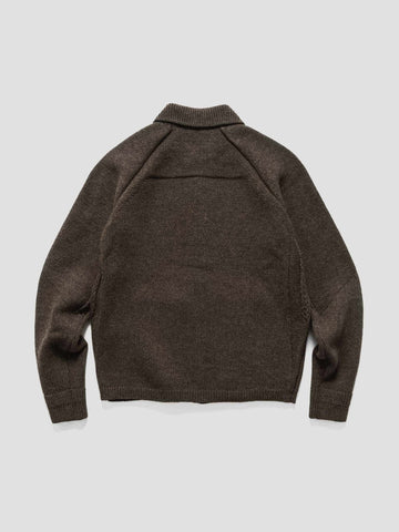 HAVEN Highland Knit Shirt - Merino Wool Cashmere Brown, Sweaters