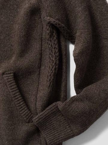 HAVEN Highland Knit Shirt - Merino Wool Cashmere Brown, Sweaters
