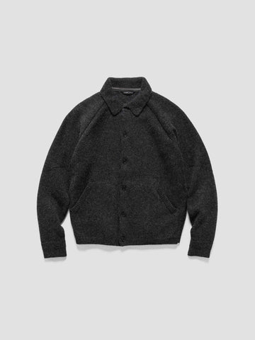 HAVEN Highland Knit Shirt - Merino Wool Cashmere Charcoal, Sweaters