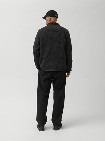 HAVEN Highland Knit Shirt - Merino Wool Cashmere Charcoal, Sweaters