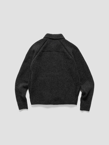 HAVEN Highland Knit Shirt - Merino Wool Cashmere Charcoal, Sweaters