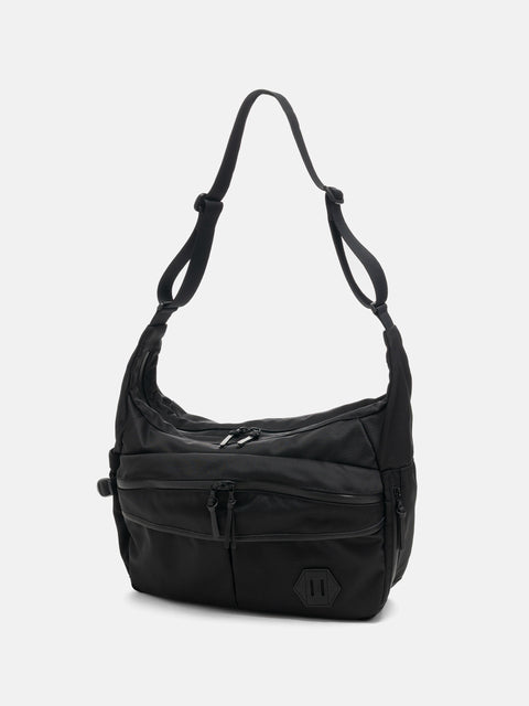 HAVEN Horizon Messenger Bag - Cordura Ballistic Nylon / Leather Black, Shoulder Bags