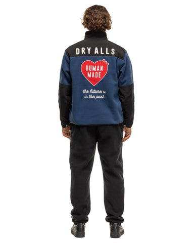 Human Made Fleece Half-Zip Jacket Navy, Outerwear