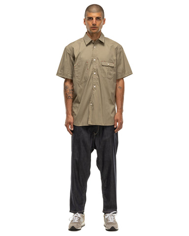 Junya Watanabe MAN Cotton Nylon SS Shirt Khaki, Outerwear
