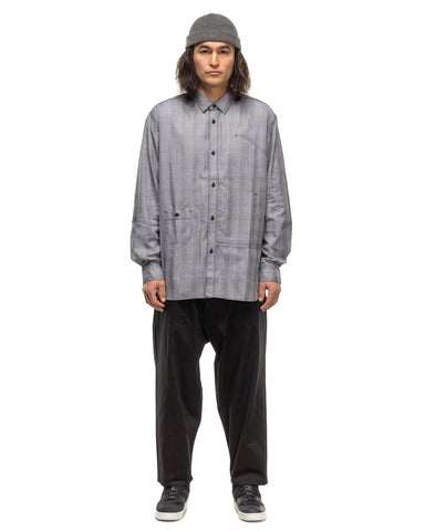 Junya Watanabe MAN Cotton Tencel Check Shirt Grey, Shirts