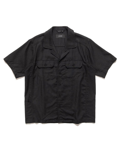 Jasper S/S Shirt - Linen Black - HAVEN