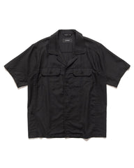 Jasper S/S Shirt - Linen Black - HAVEN