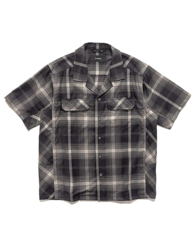 Jasper S/S Shirt - Plaid Merino Wool Midnight - HAVEN