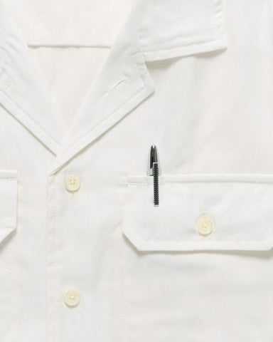 Jasper S/S Shirt- Linen White - HAVEN