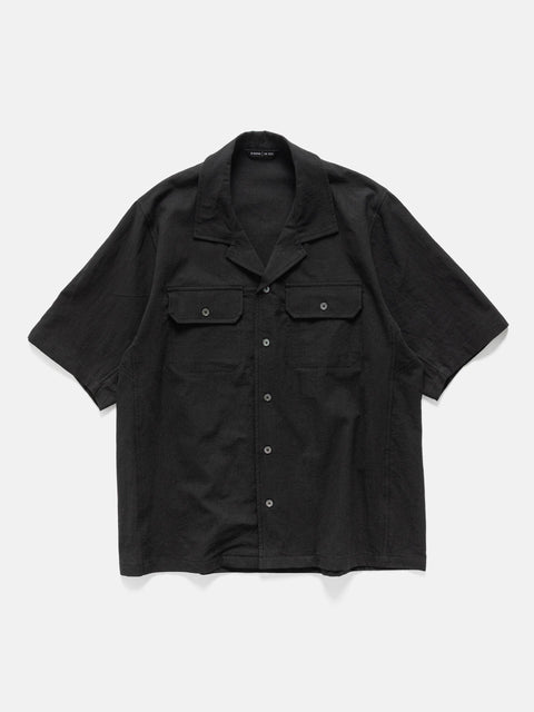 HAVEN Jasper Shirt Vintage Linen Poplin Black, Shirts