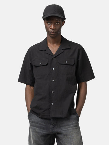 HAVEN Jasper Shirt Vintage Linen Poplin Black, Shirts