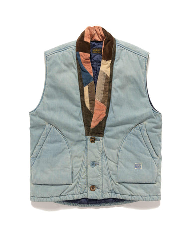 KAPITAL 11.5oz Denim DOTERA Vest (NORAGI Remake) PRO, Outerwear
